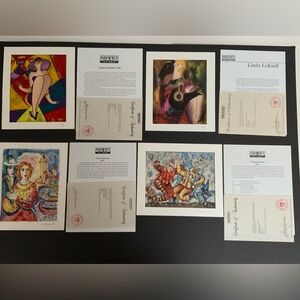 Signed Artwork (4pc set) w Certificate of Authenticity